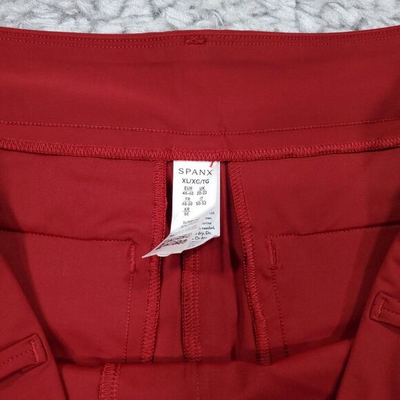 Spanx 6" Sunshine Shorts UPF 50+ Women's Size XL Stretch Dark Cherry Red - Picture 6 of 10